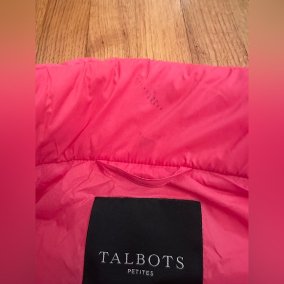 Talbots Pink Down Puffer Vest Size Petite Large(n) - Picture 9 of 12